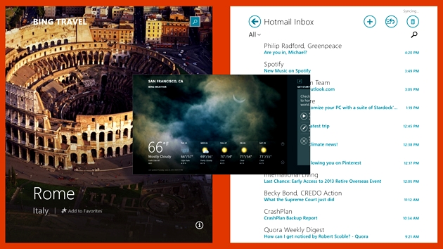 Win 8 options app